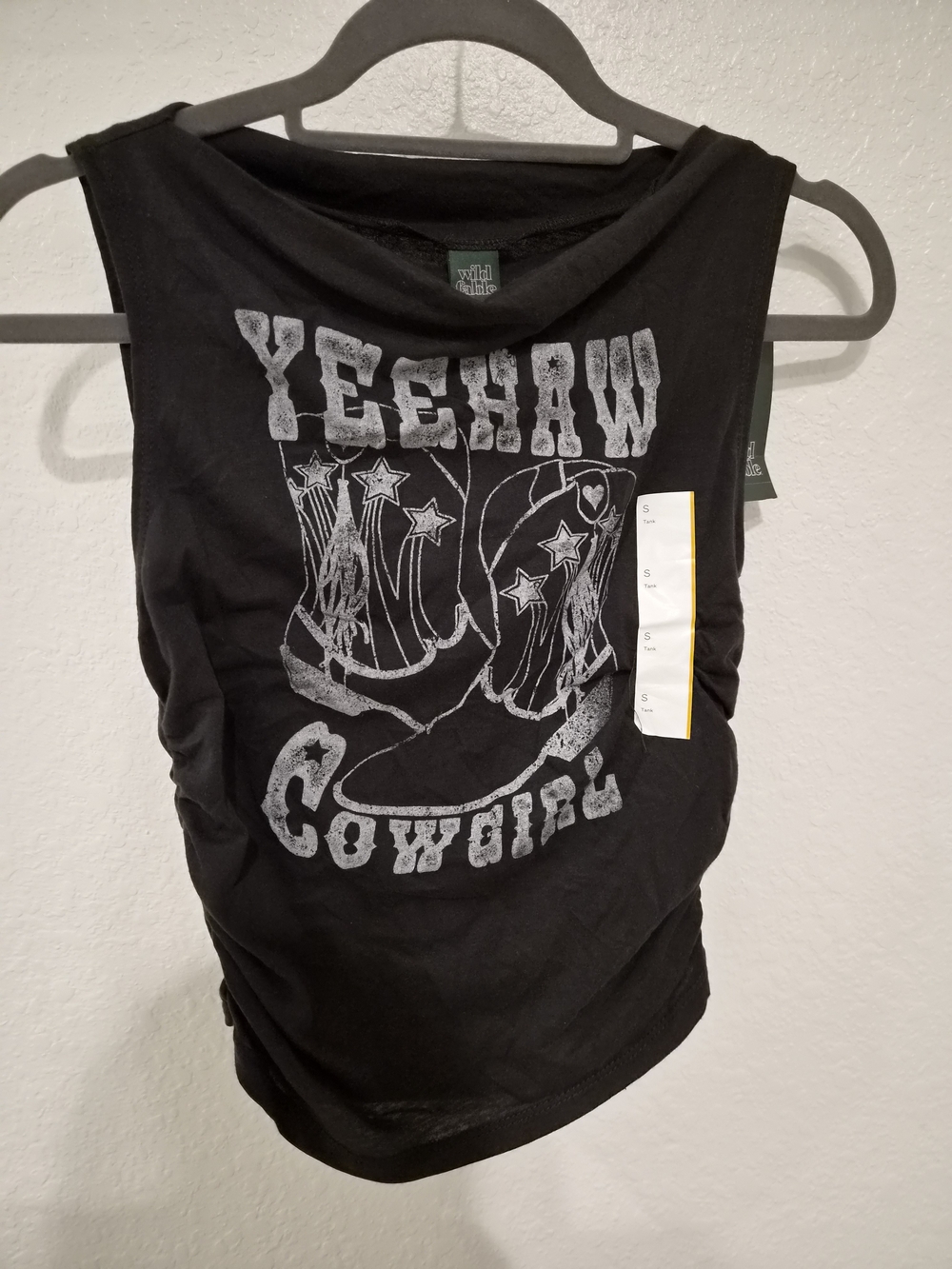 wild fable Black 'Yeehaw Cowgirl' Graphic Tank Top